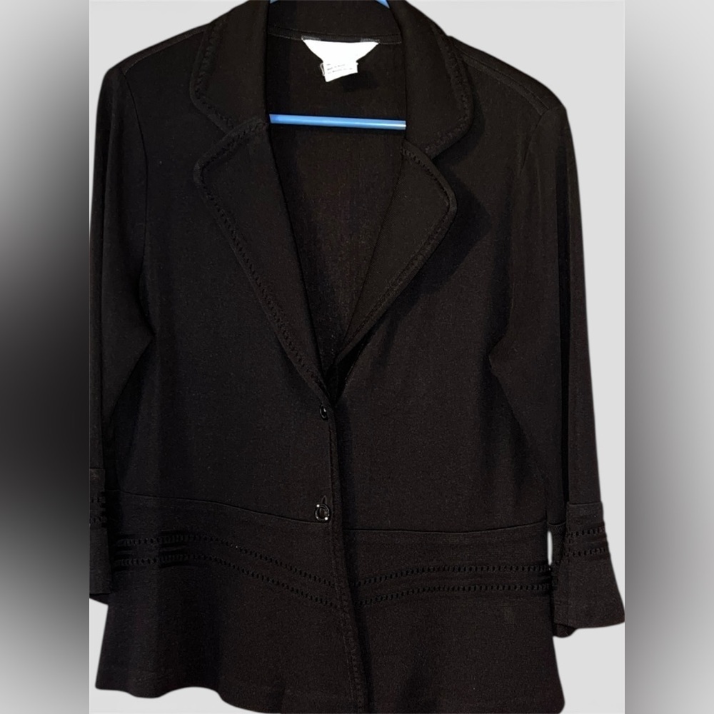 Misook Black Women's Lightweight Blazer S